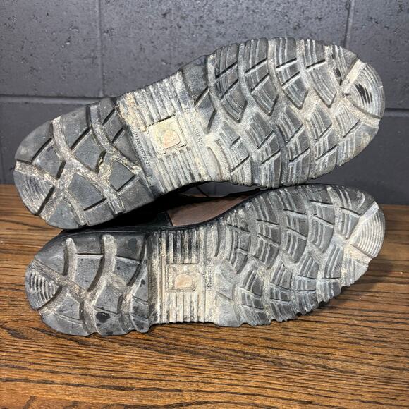 Carhartt Men’s 10M Brown Leather Waterproof Safety Toe Work Boots CMW8200 - Picture 6 of 8